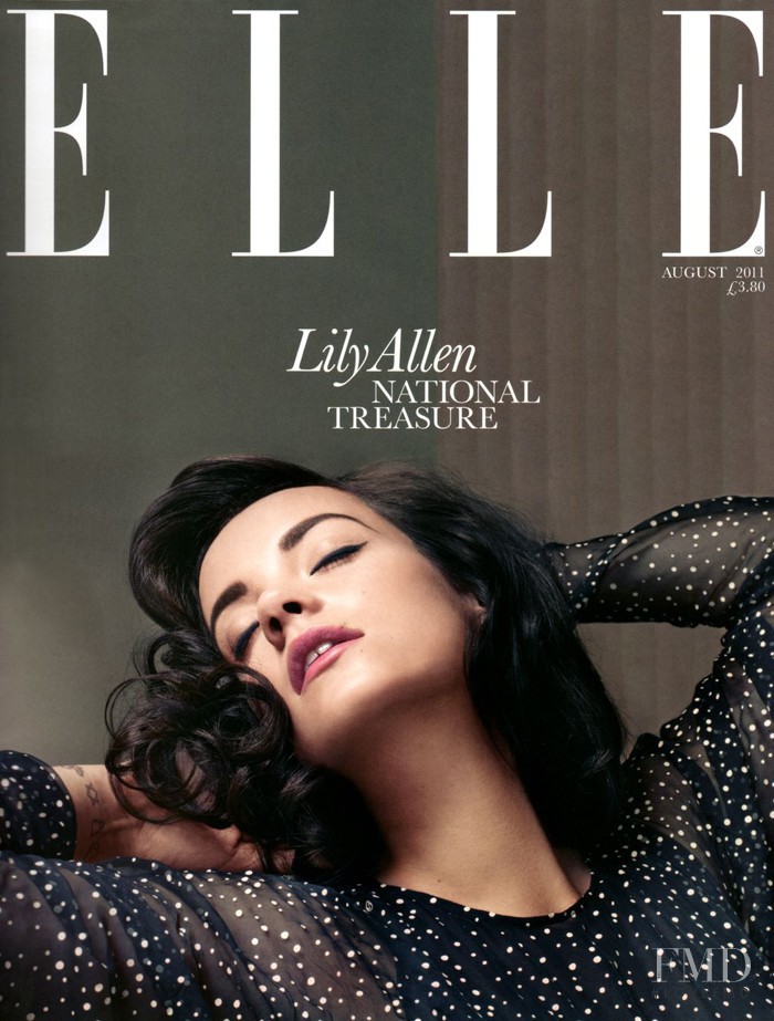 Lily Allen featured on the Elle UK cover from August 2011