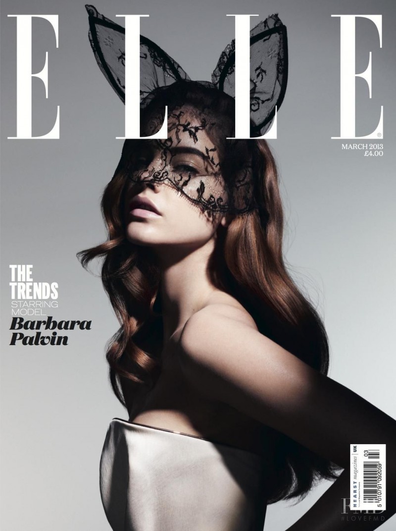 Barbara Palvin featured on the Elle UK cover from March 2013