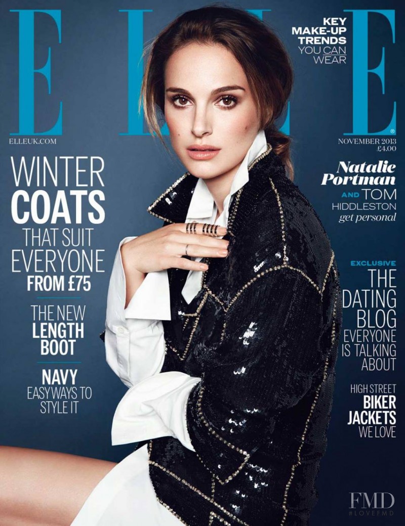 Natalie Portman featured on the Elle UK cover from November 2013