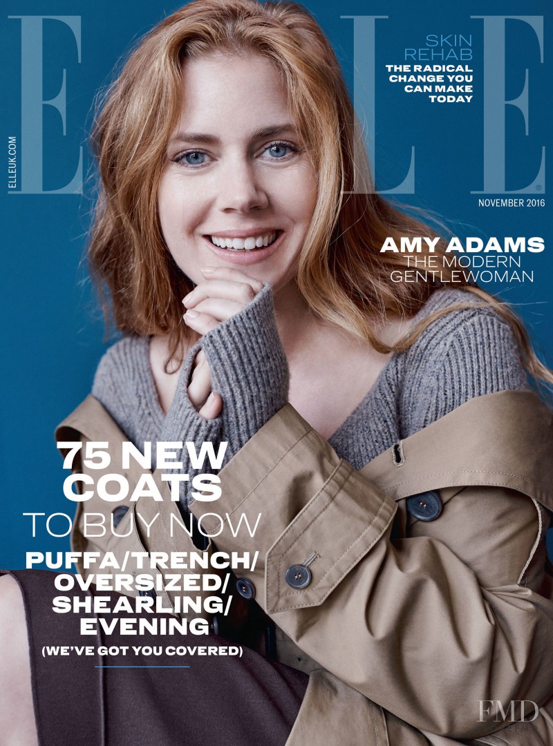 Amy Adams featured on the Elle UK cover from November 2016