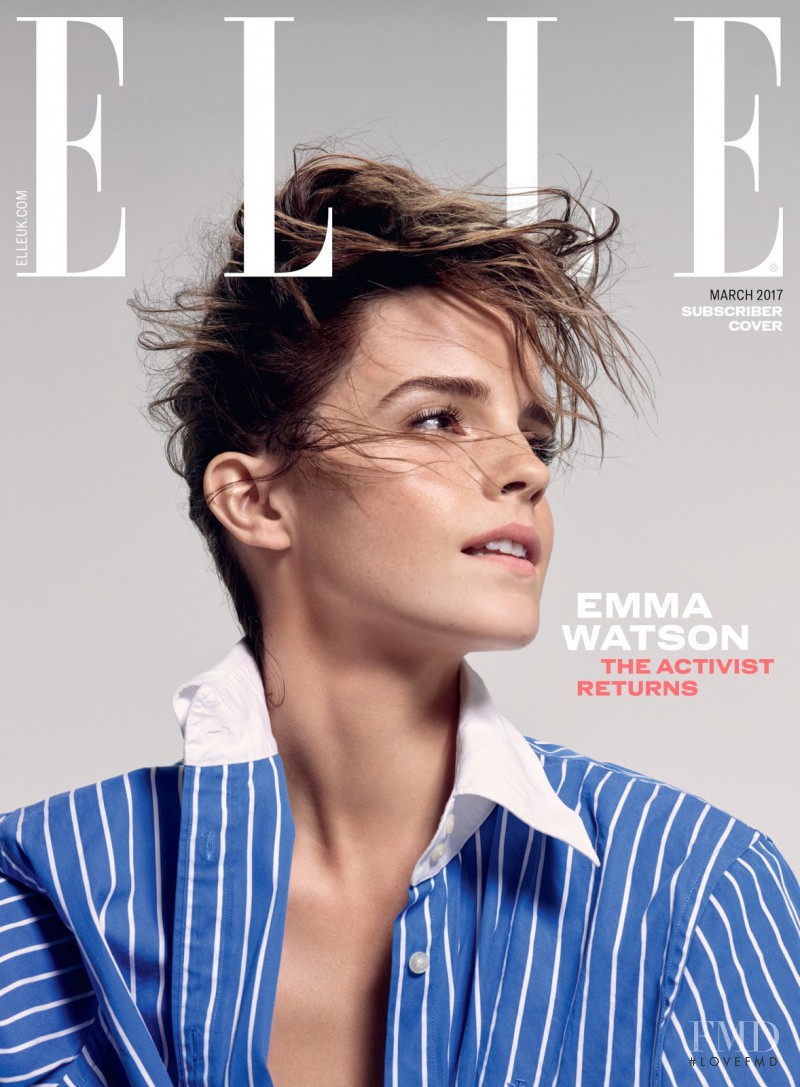 Emma Watson featured on the Elle UK cover from March 2017