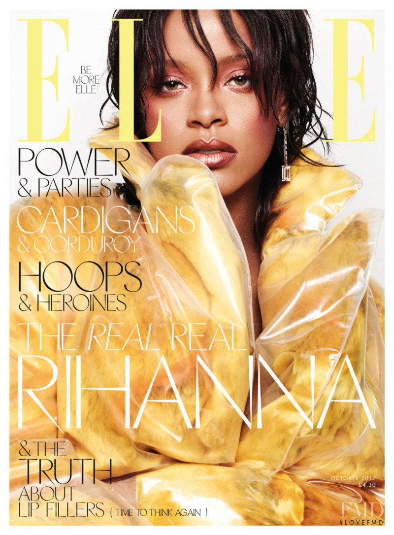 Rihanna featured on the Elle UK cover from October 2017