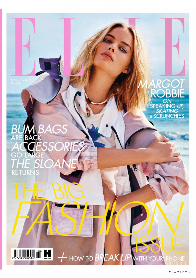 Margot Robbie featured on the Elle UK cover from March 2018