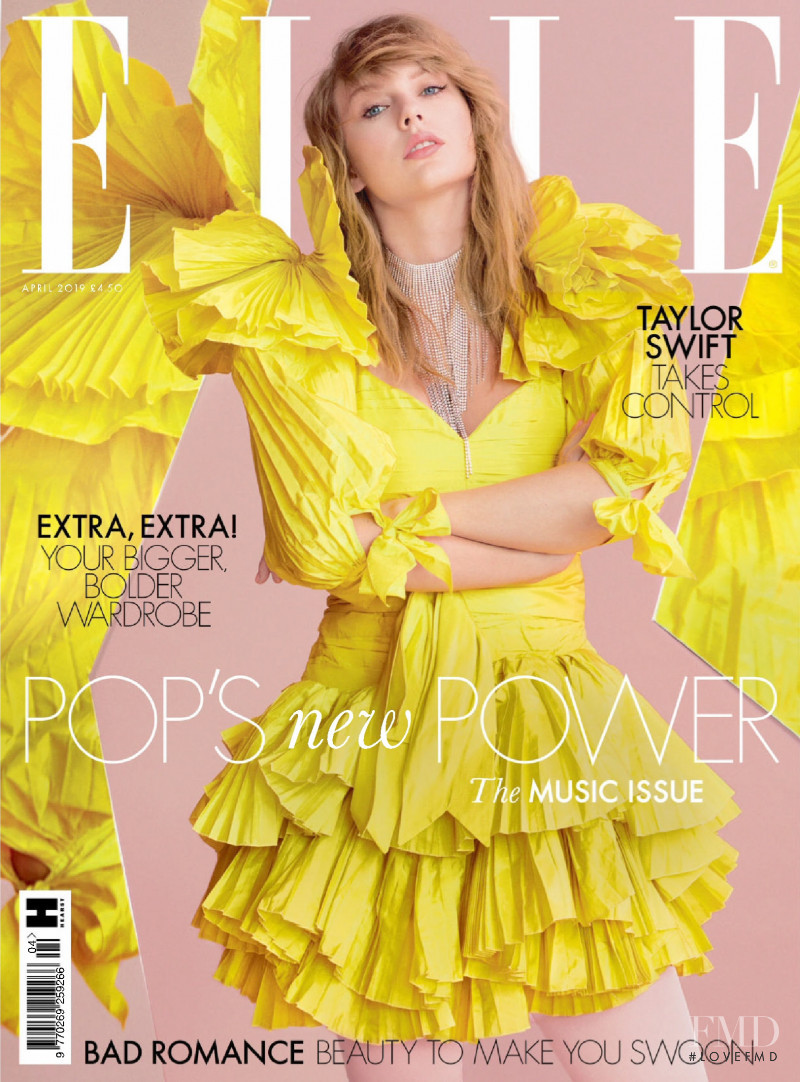 Taylor Swift featured on the Elle UK cover from April 2019