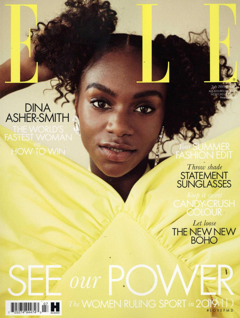  featured on the Elle UK cover from July 2019