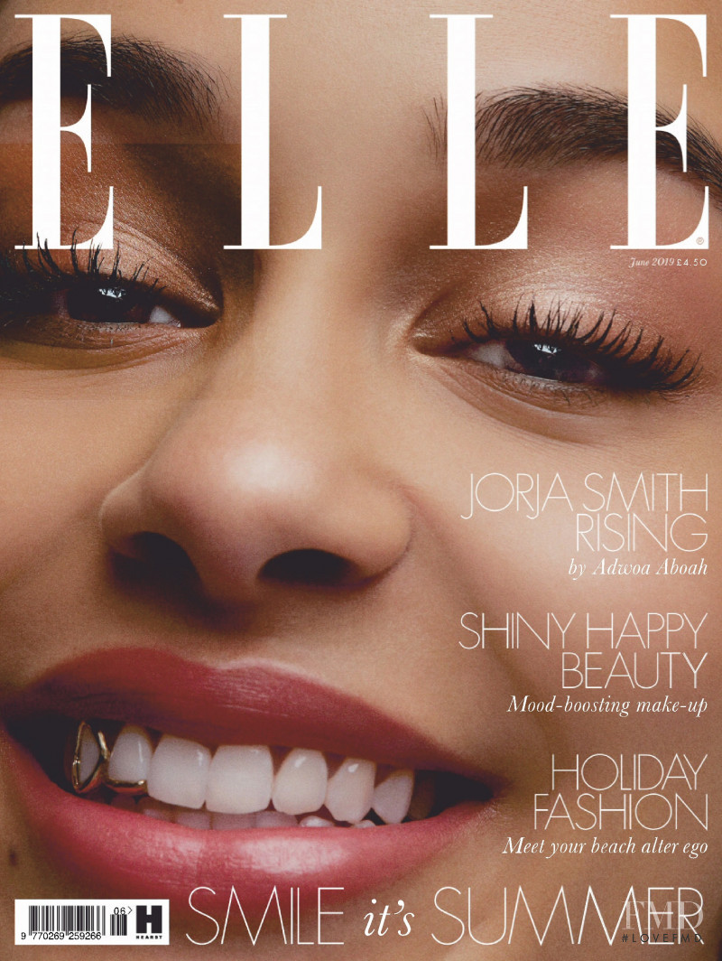 Jorja Smith featured on the Elle UK cover from June 2019