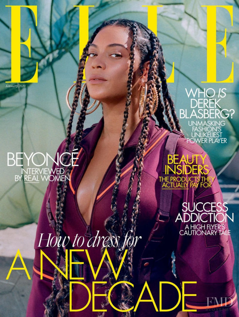 Beyonce featured on the Elle UK cover from January 2020