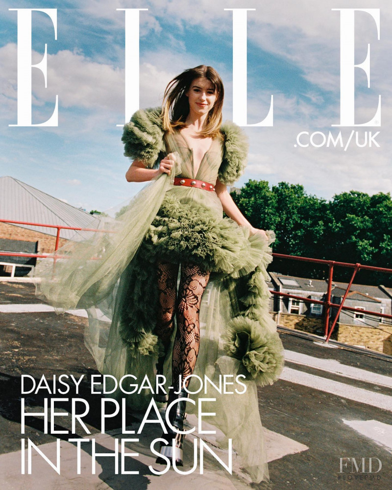 Daisy Edgar-Jones featured on the Elle UK cover from July 2022