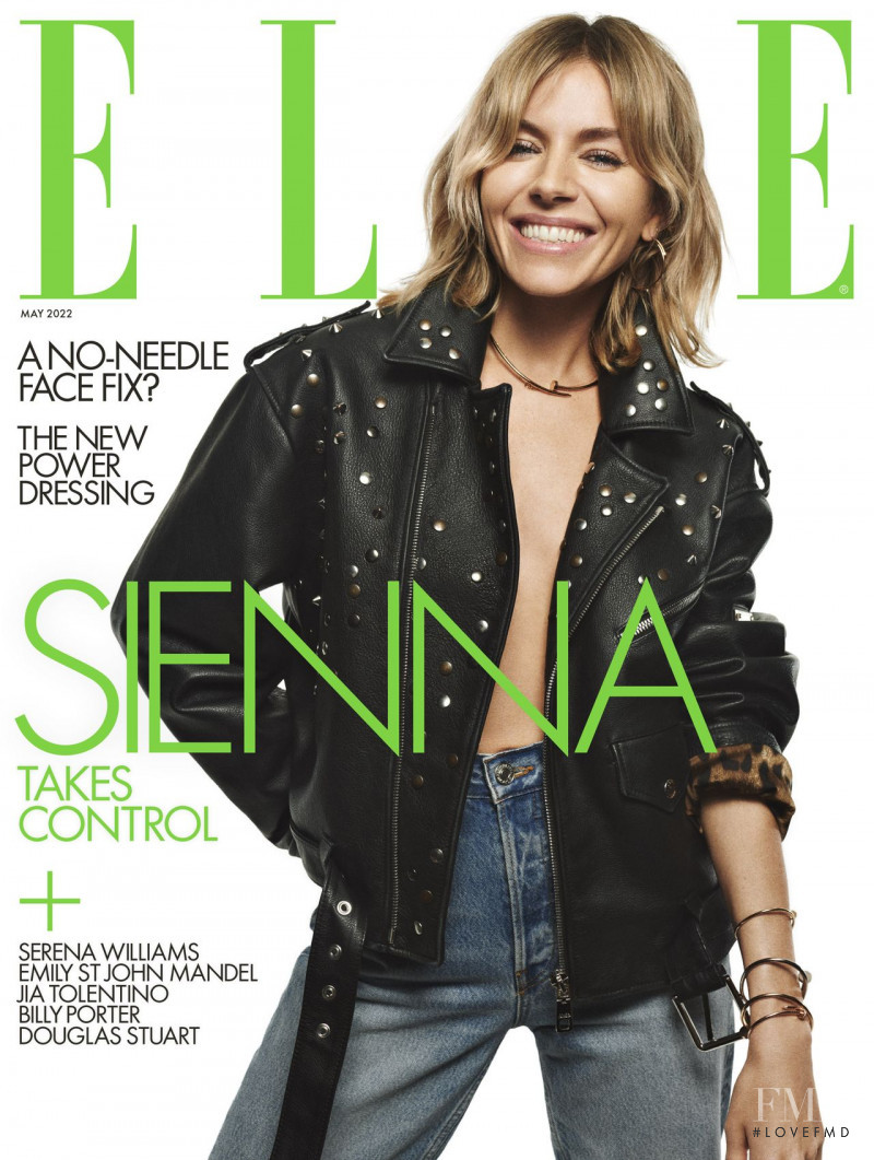 Sienna Miller featured on the Elle UK cover from May 2022