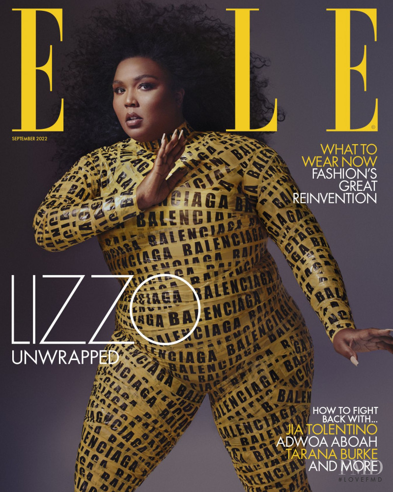 Lizzo featured on the Elle UK cover from September 2022