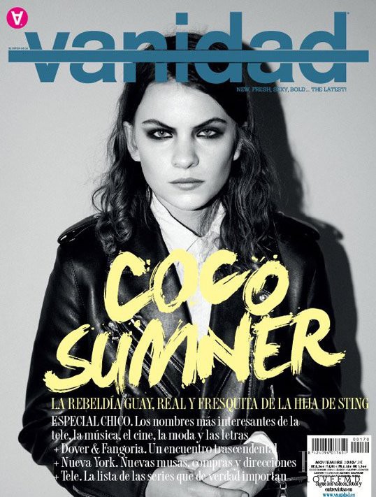 Coco Sumner featured on the vanidad cover from November 2010