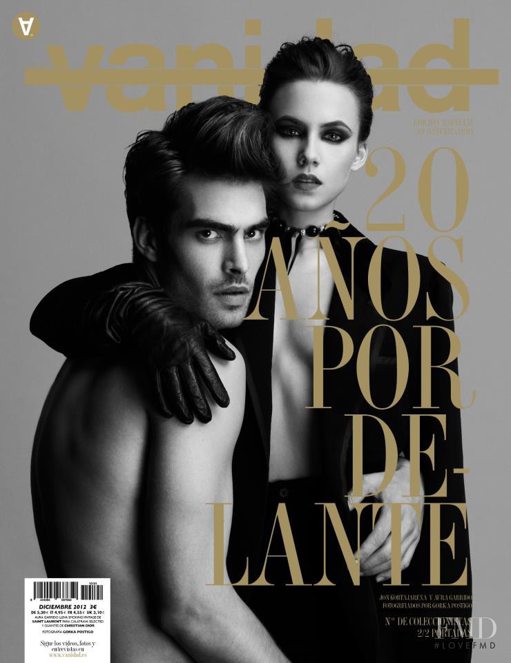 Jon Kortajarena, Aura Garrido featured on the vanidad cover from December 2012