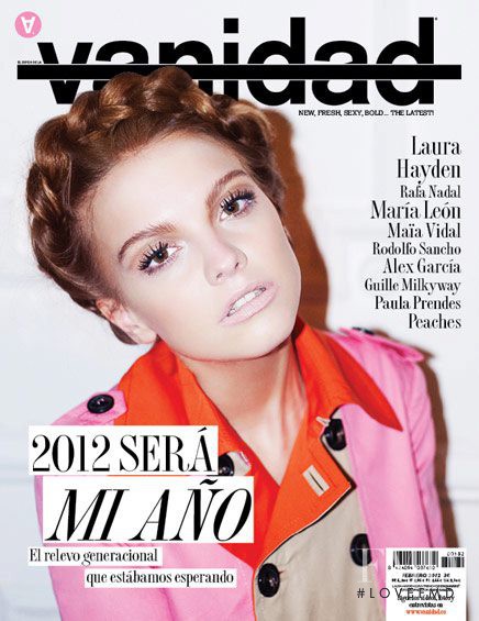 Laura Hayden featured on the vanidad cover from February 2012