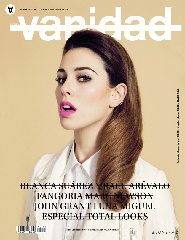 Blanca Suárez featured on the vanidad cover from March 2013