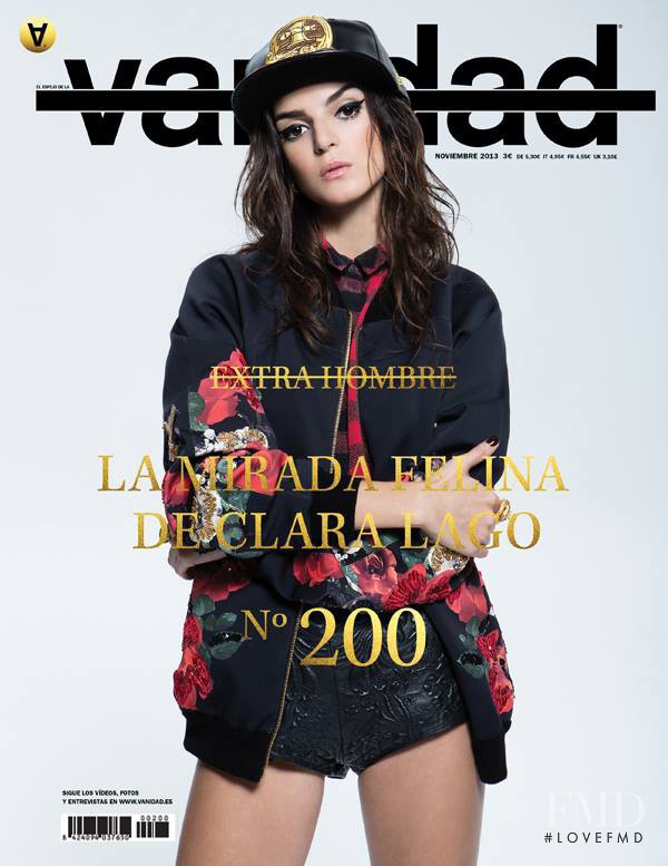 Clara Lago featured on the vanidad cover from November 2013