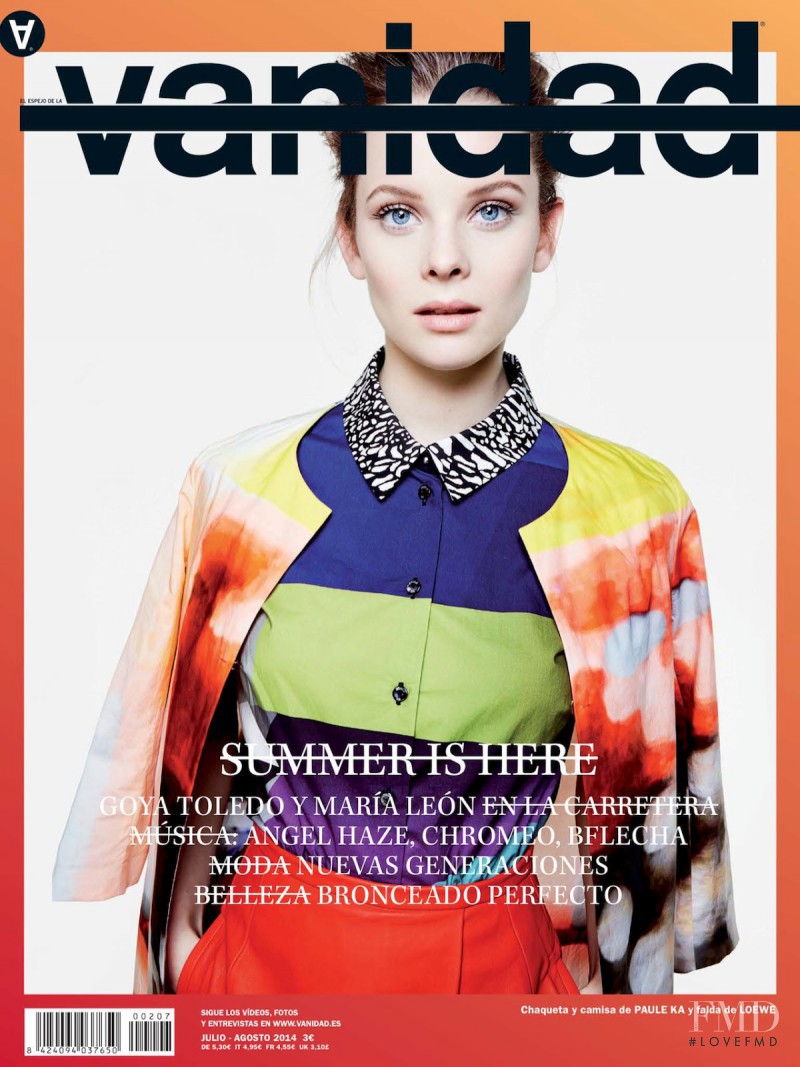 Anouk de Heer featured on the vanidad cover from July 2014
