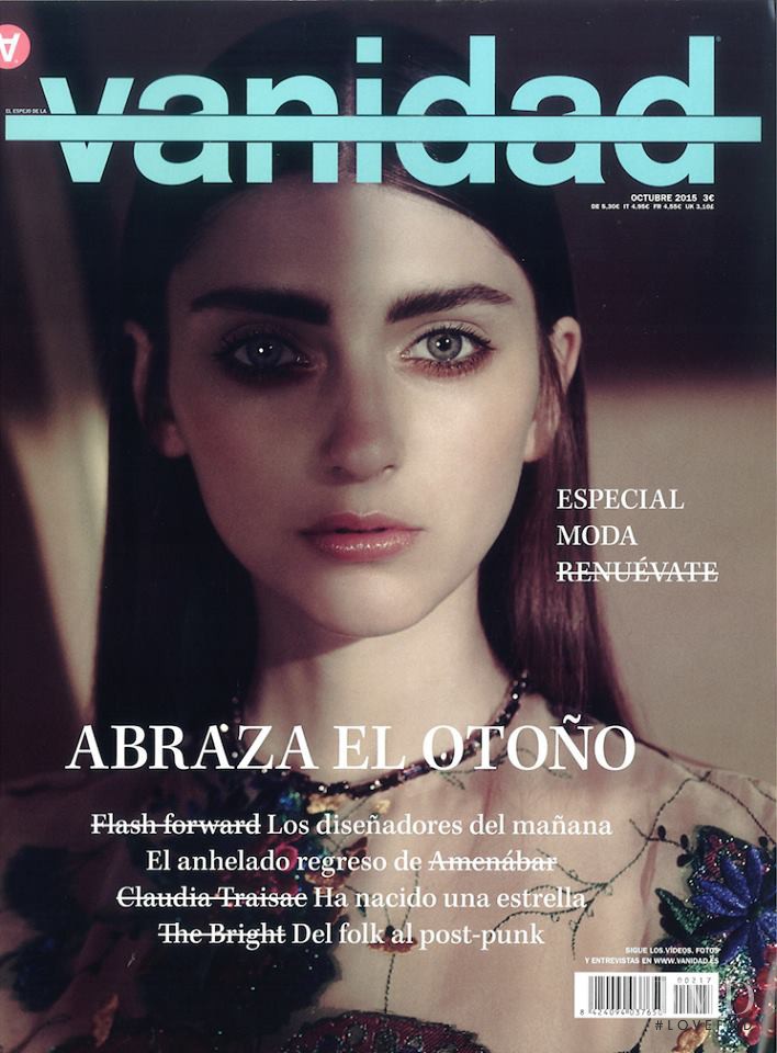 Alexandra Rudakova featured on the vanidad cover from October 2015