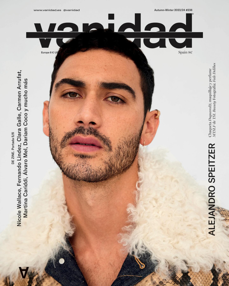 Alejandro Speitzer featured on the vanidad cover from September 2023
