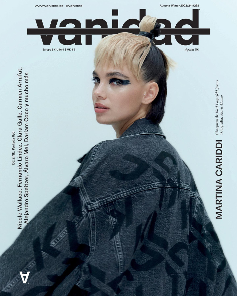 Martina Cariddi featured on the vanidad cover from September 2023