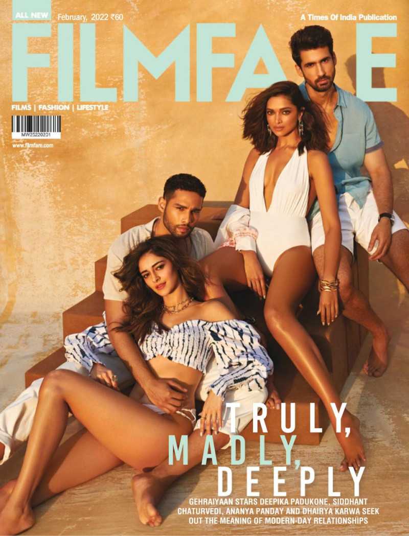 Deepika Padukone, Siddhant Chaturvedi, Ananya Panday, Dhairya Karwa featured on the Filmfare cover from February 2022