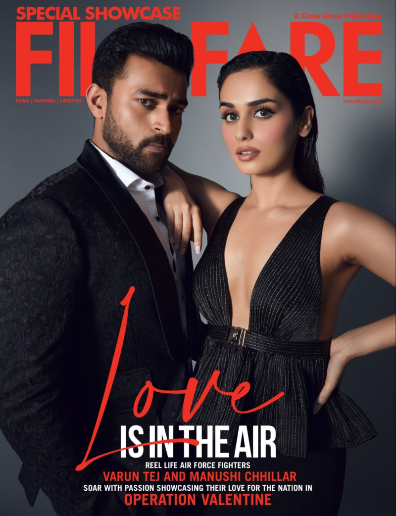 Varun Tej, Manushi Chhillar featured on the Filmfare cover from February 2024