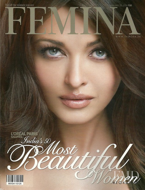 Aishwarya Rai featured on the Femina India cover from January 2011