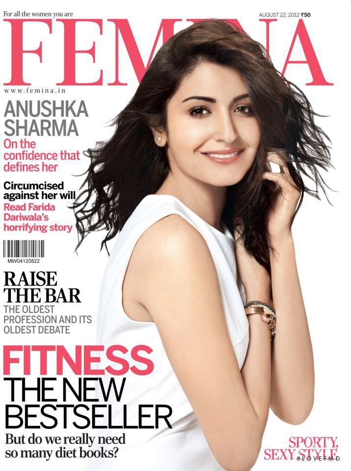 Anushka Sharma featured on the Femina India cover from August 2012