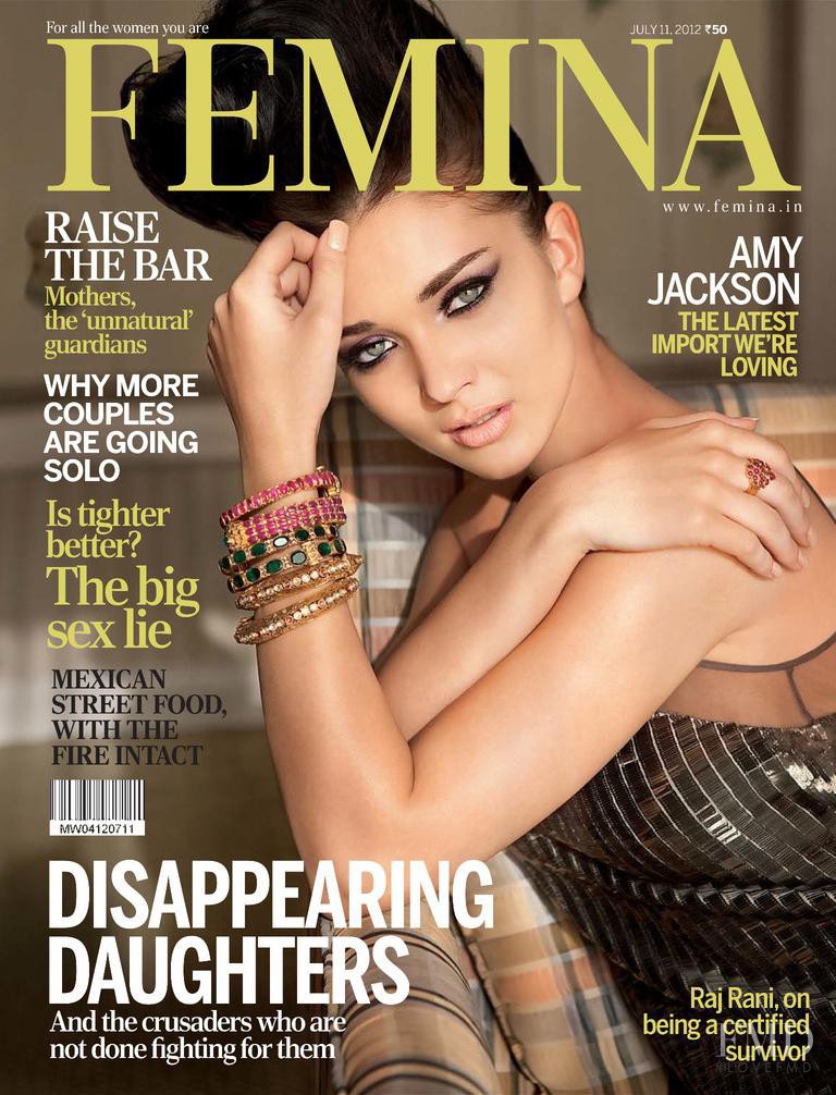 Amy Jackson featured on the Femina India cover from July 2012
