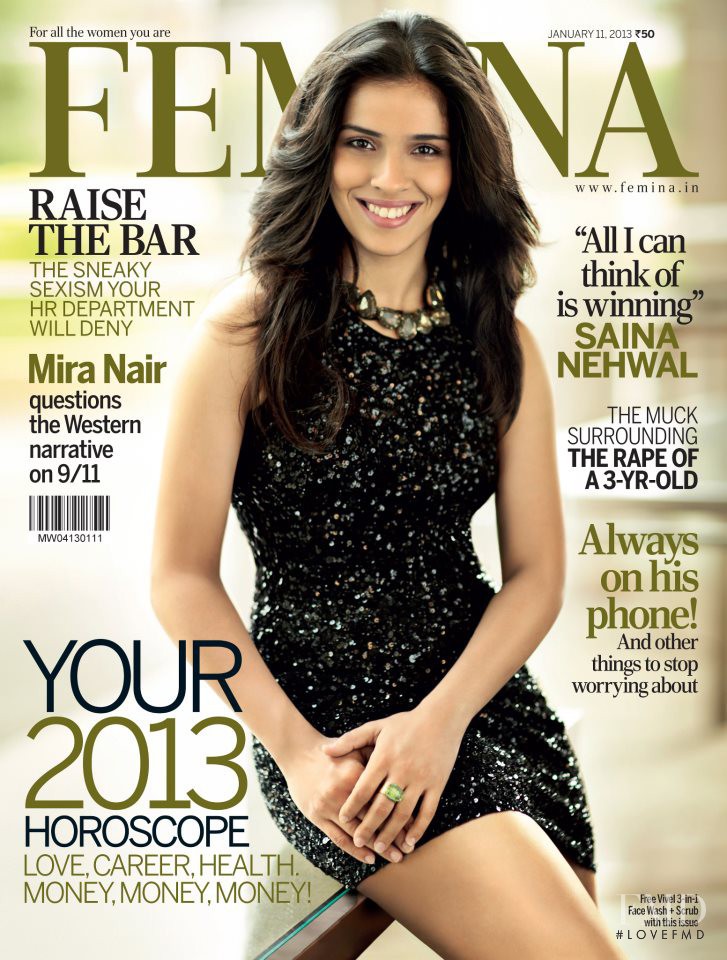 Saina Nehwal featured on the Femina India cover from January 2013