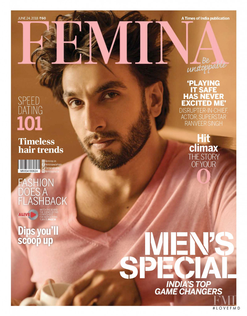  featured on the Femina India cover from June 2018