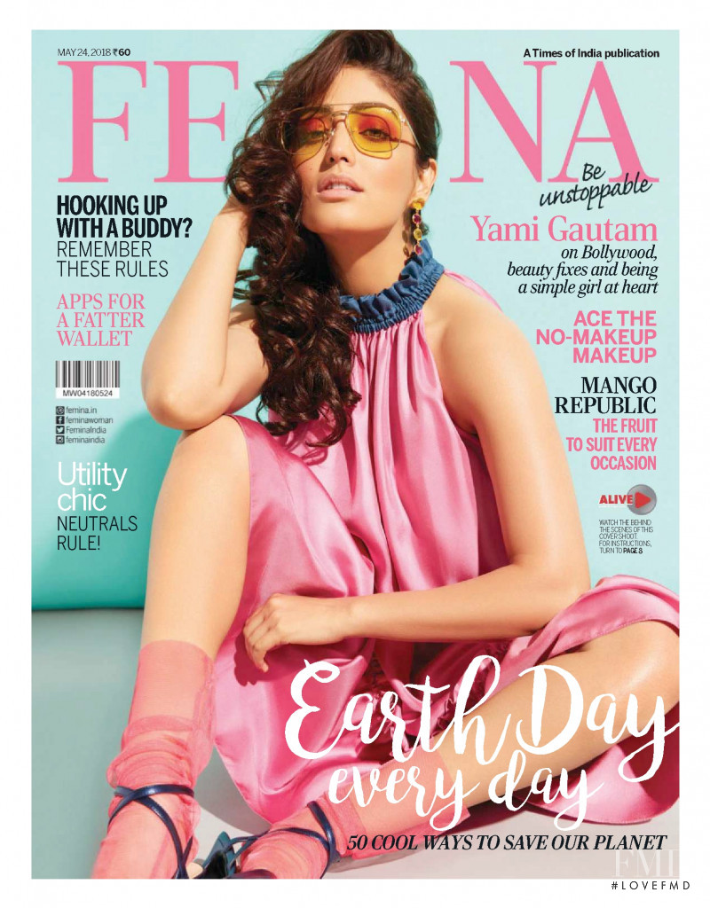 Yami Gautam featured on the Femina India cover from May 2018