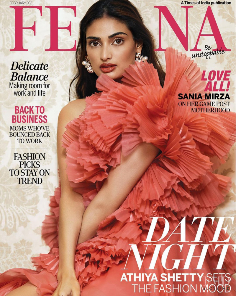 Athiya Shetty featured on the Femina India cover from February 2021