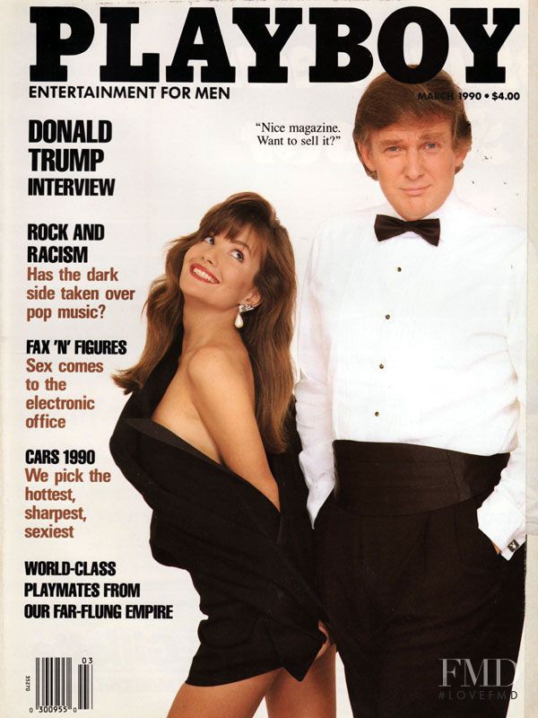 Donald Trump featured on the Playboy USA cover from March 1990
