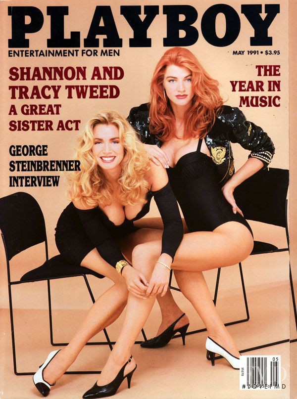 Shannon & Tracy Tweed featured on the Playboy USA cover from May 1991