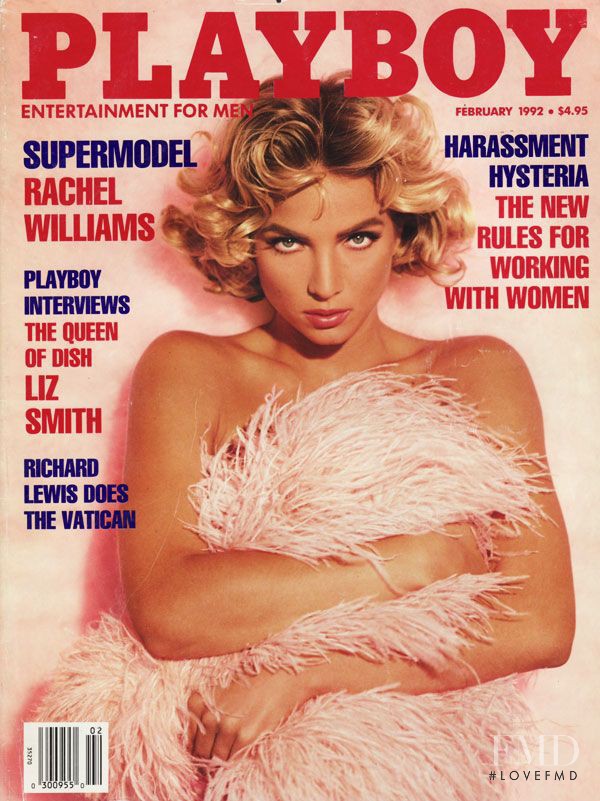 Rachel Williams featured on the Playboy USA cover from February 1992
