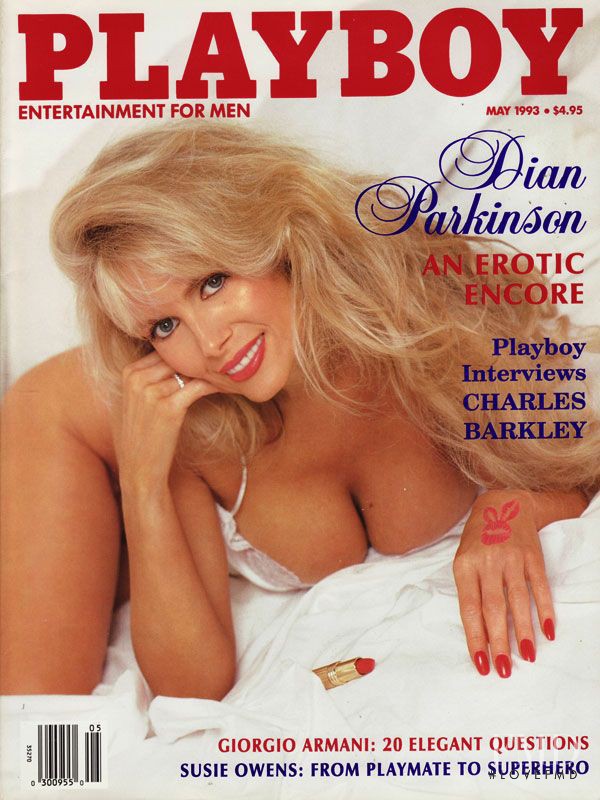 Dian Parkinson featured on the Playboy USA cover from May 1993