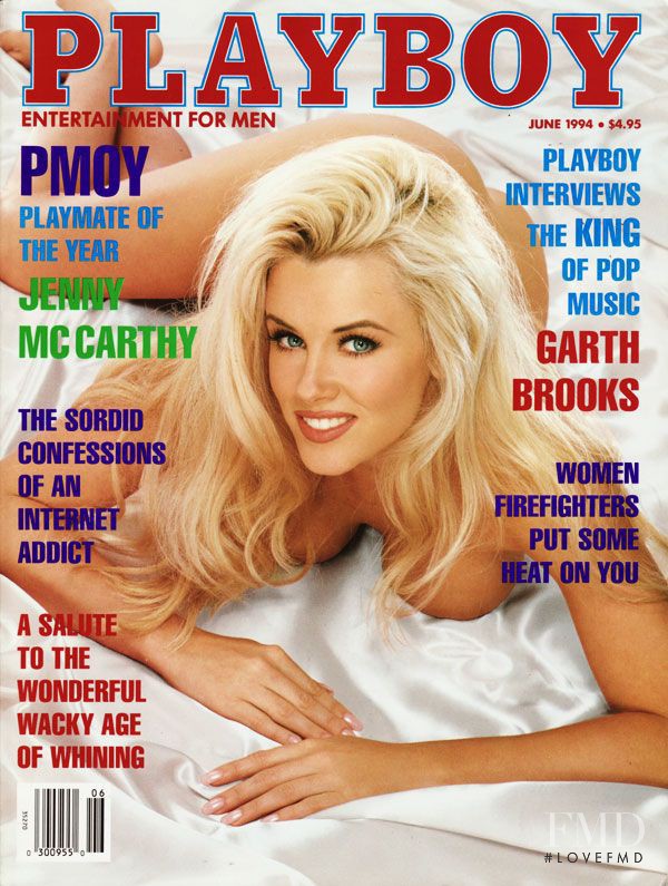 Jenny McCarthy featured on the Playboy USA cover from June 1994