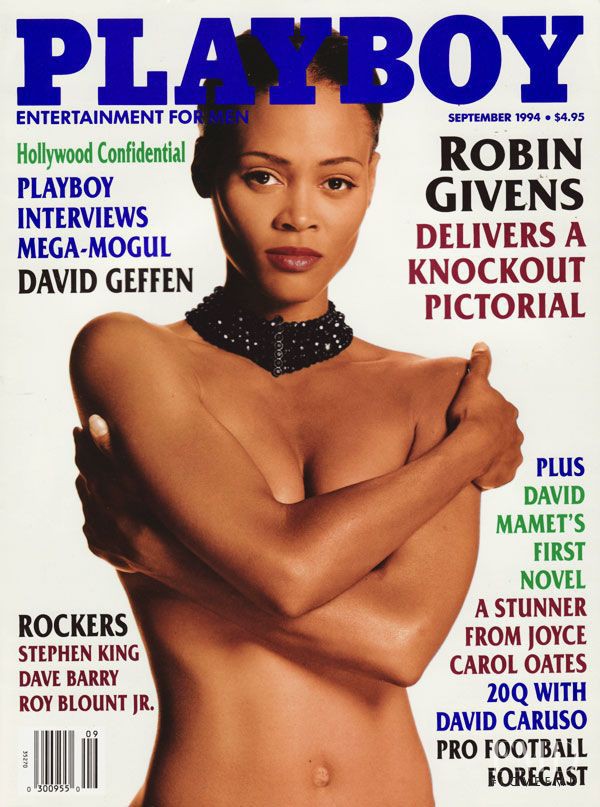 Robin Givens featured on the Playboy USA cover from September 1994
