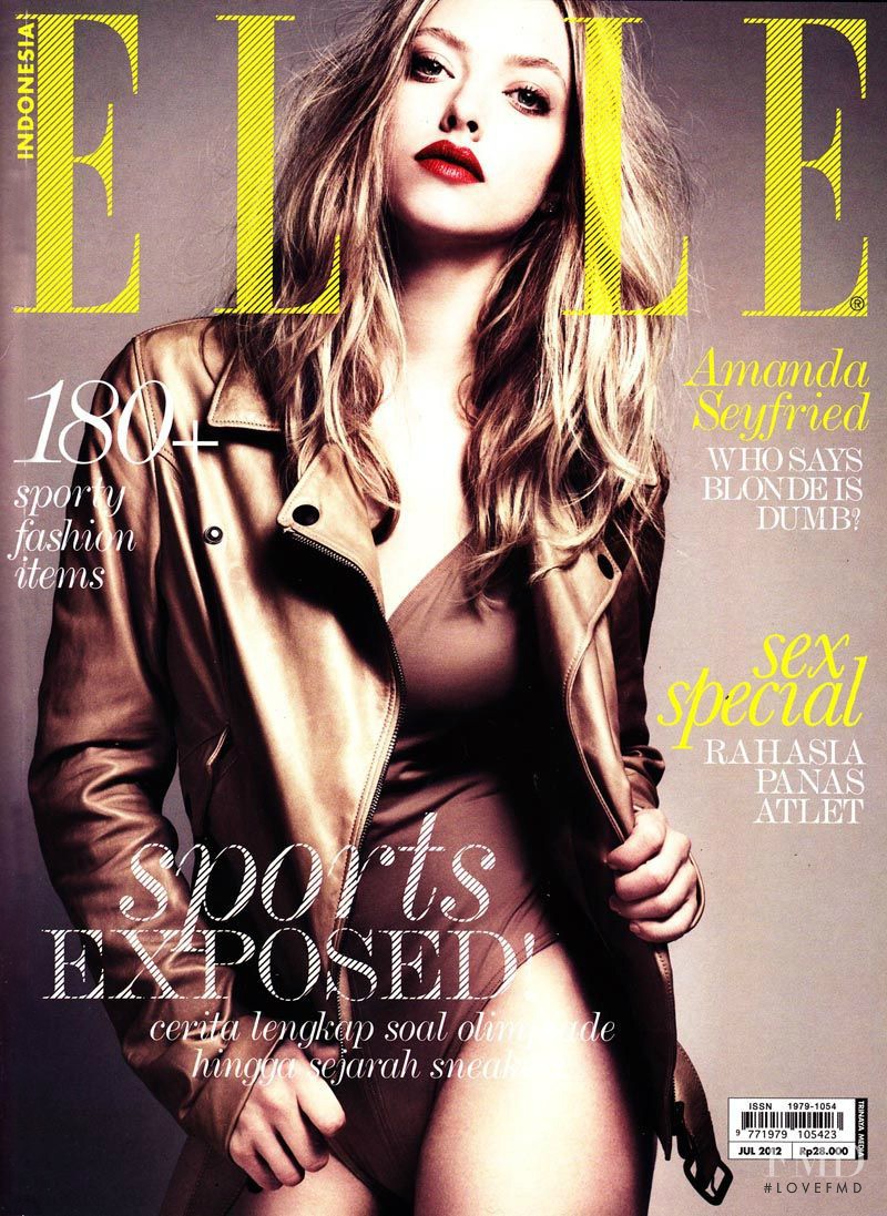 Amanda Seyfried featured on the Elle Indonesia cover from July 2012