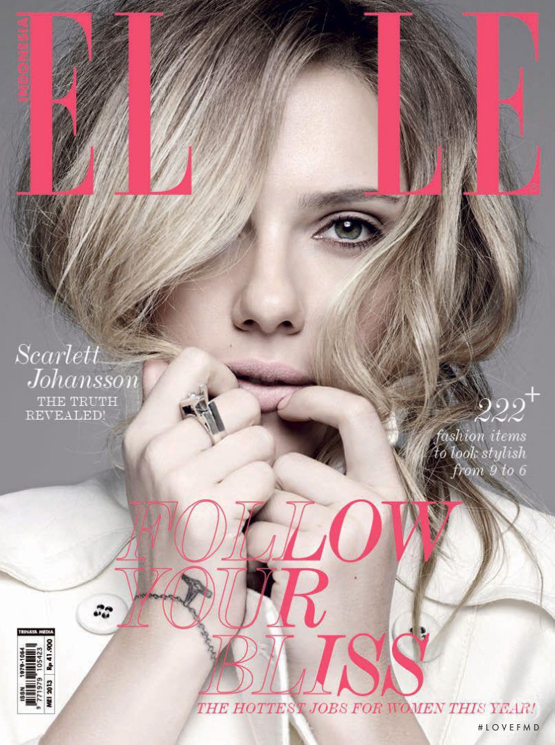 Scarlett Johansson featured on the Elle Indonesia cover from May 2013