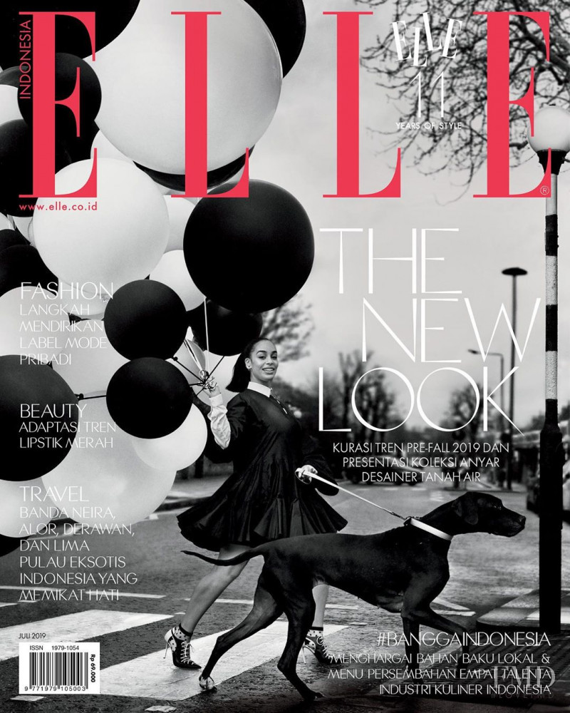 Jorga Smith featured on the Elle Indonesia cover from July 2019