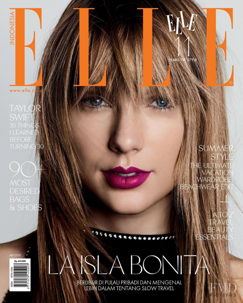 Taylor Swift featured on the Elle Indonesia cover from May 2019
