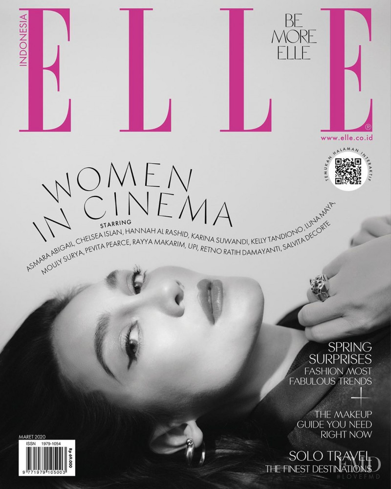 Luna Maya featured on the Elle Indonesia cover from March 2020