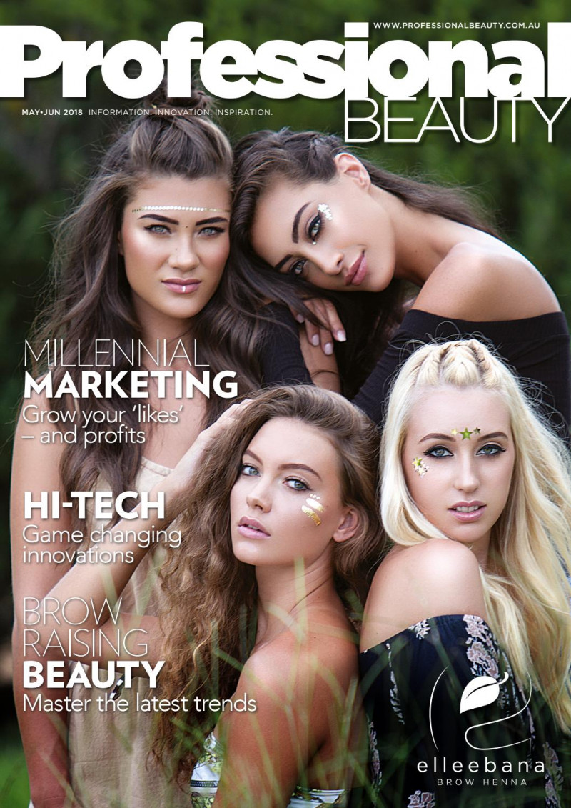  featured on the Professional Beauty Australia cover from May 2018