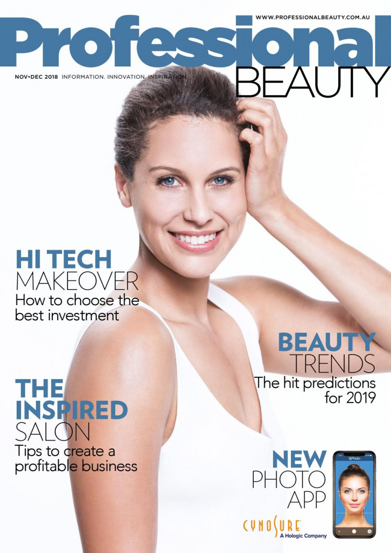  featured on the Professional Beauty Australia cover from November 2018