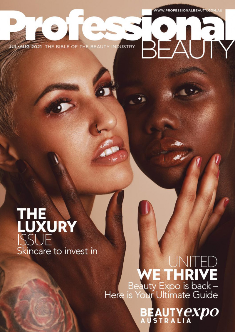  featured on the Professional Beauty Australia cover from July 2021