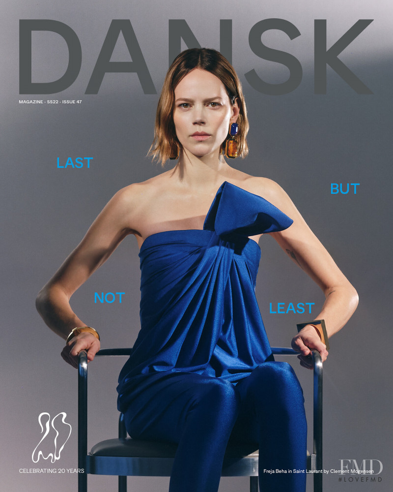 Freja Beha Erichsen featured on the DANSK cover from February 2022