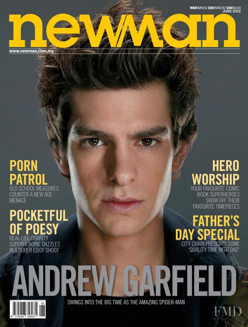 Andrew Garfield featured on the NewMan Malaysia cover from June 2012