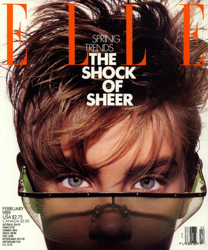 Sophia Goth featured on the Elle USA cover from February 1989