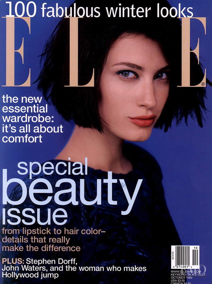 Rhea Durham featured on the Elle USA cover from October 1998